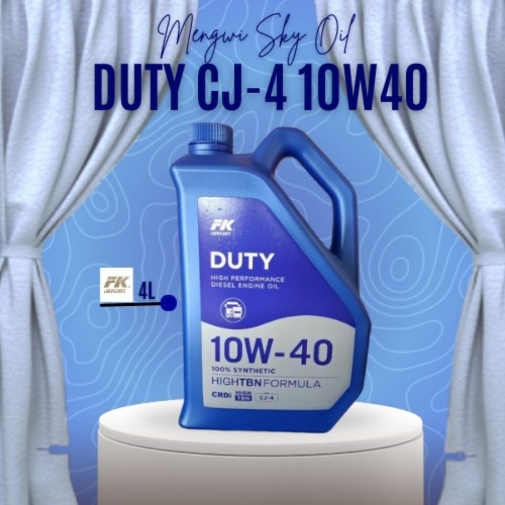 Oli FK DUTY DIESEL SAE 10W40 CJ-4, 4 Liter