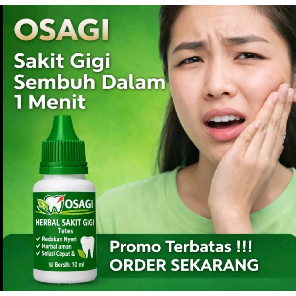 [OSAGI] BOTANIC SOLUSI GIGI SEHAT OBAT SAKIT GIGI BERLUBANG, GUSI BENGKAK NYUT NYUTAN, SAKIT GIGI KR