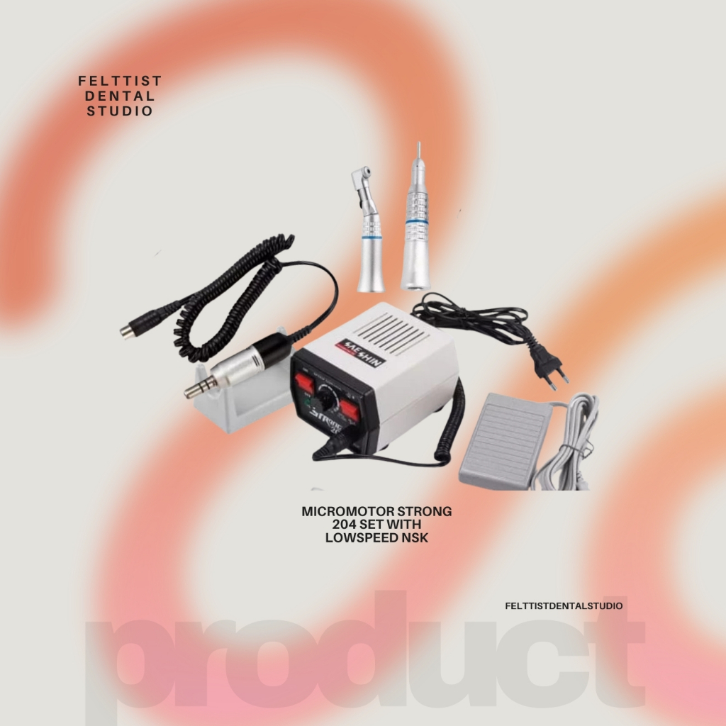 Dental Micromotor Strong 204 / Micromotor Strong 204 with Lowspeed NSK