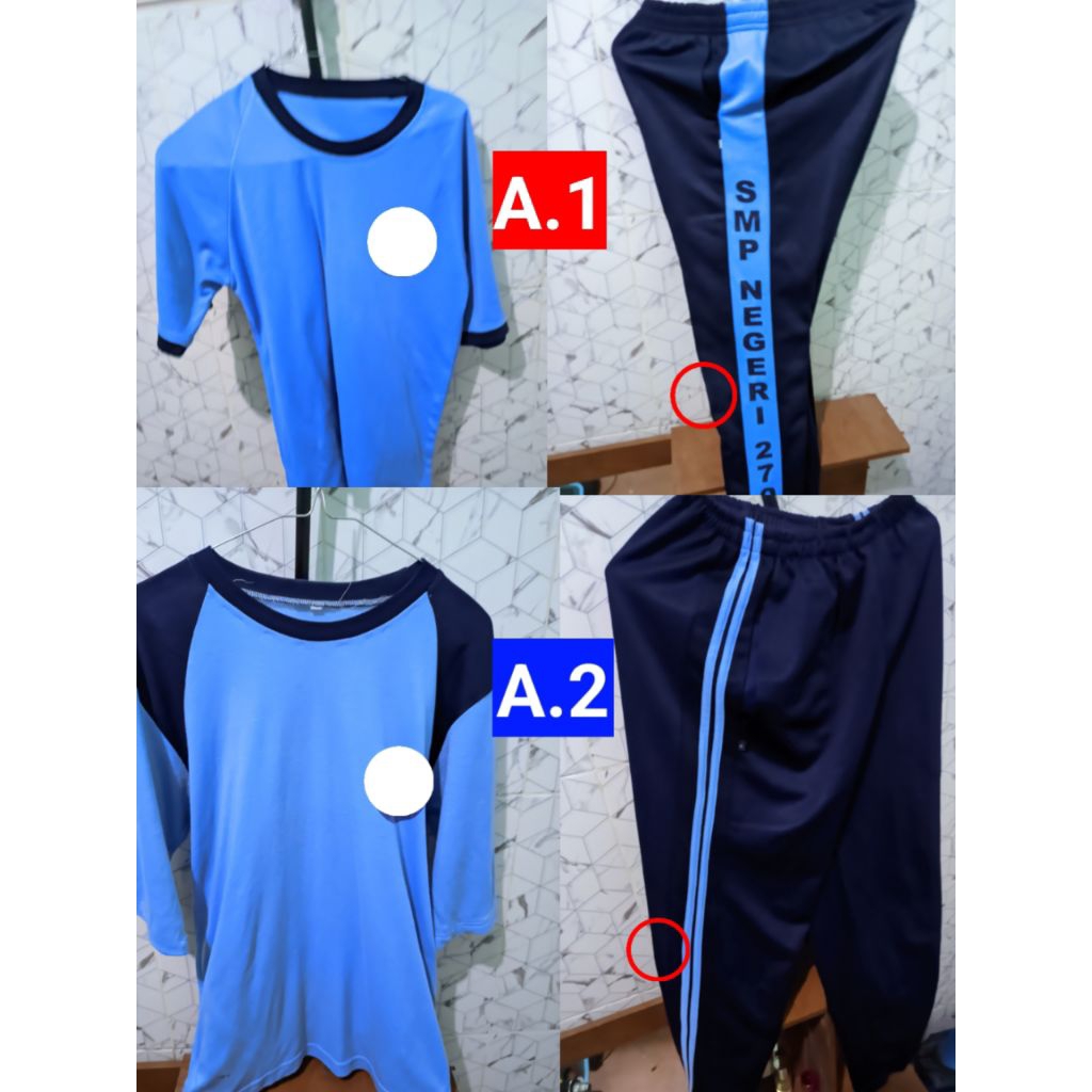 Seragam Olahraga Preloved SMP L