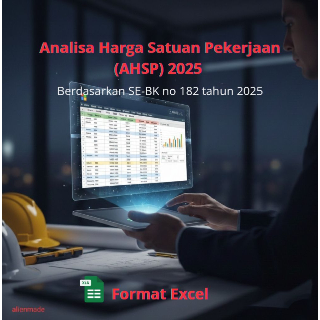 AHSP 2025 Terbaru (Analisa Harga Satuan Pekerjaan) format excel