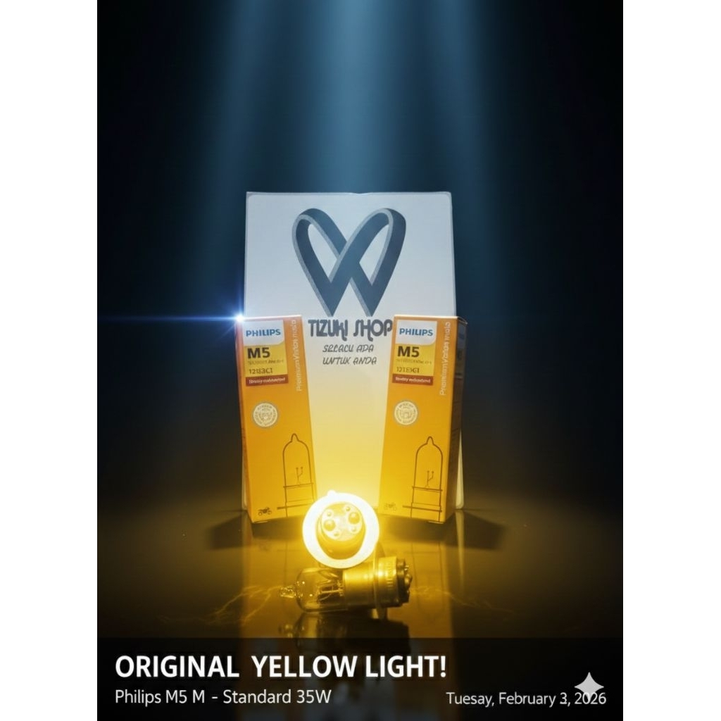 lampu utama motor H6 Philips 35 watt  AC/DC universal