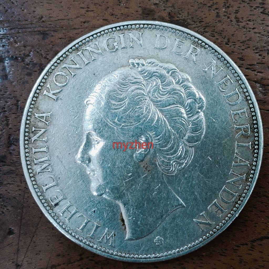 (G)koin perak wilhelmina orginal 2,5G 1931