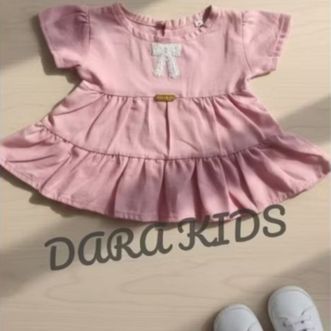 Dress Bayi Anak Perempuan 0-3 Tahun Bahan Rayon Manis Simpel / DARA KIDS