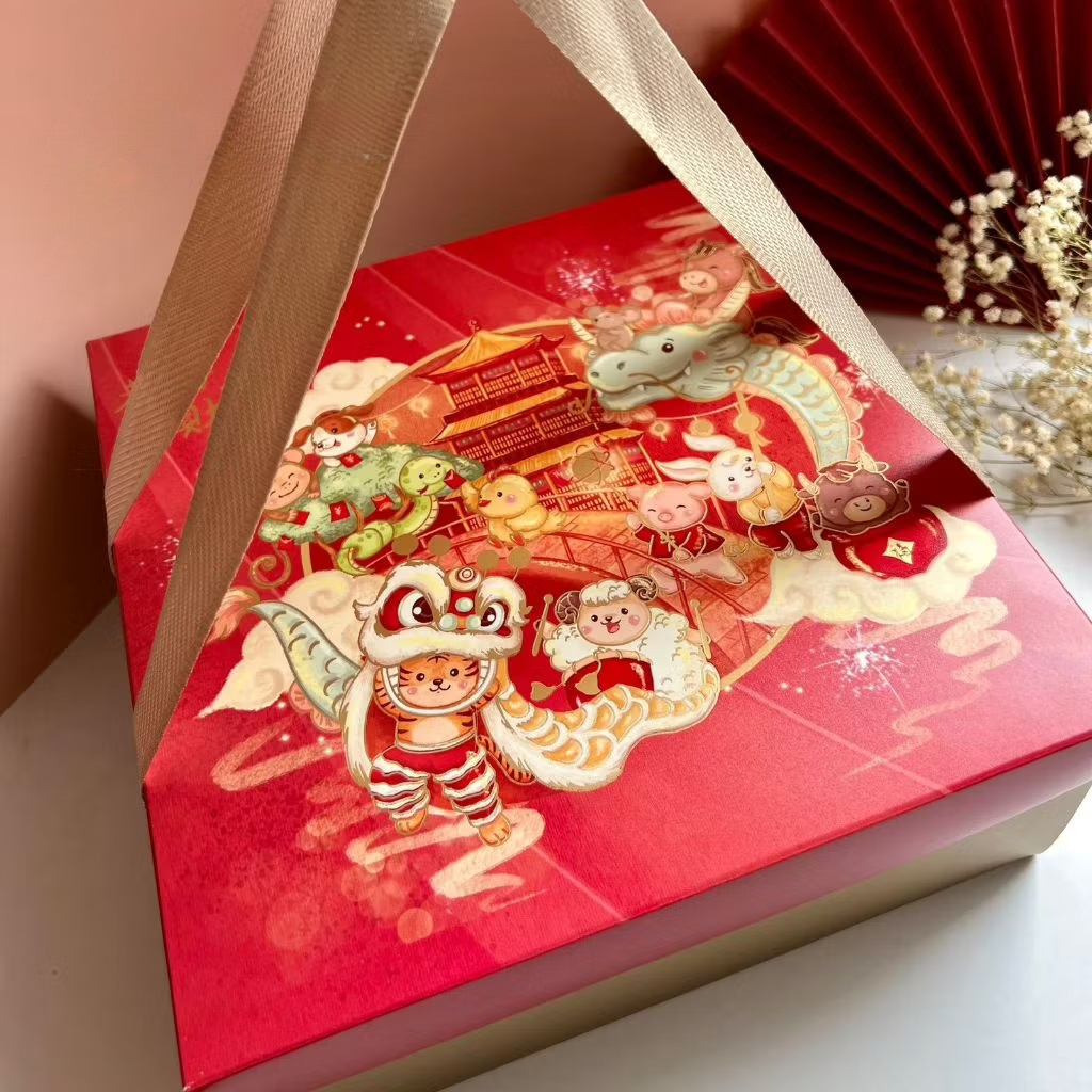 Box Premium Lapis Legit Imlek 22x22x10cm Box Kue Lapis Surabaya Imlek Kotak Dus Kue Lapis Imlek Terb