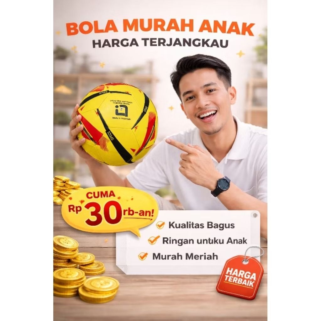 BOLA SEPAK ANAK SIZE 5 / BOLA RINGAN BOLA ANAK BOLA MURAH