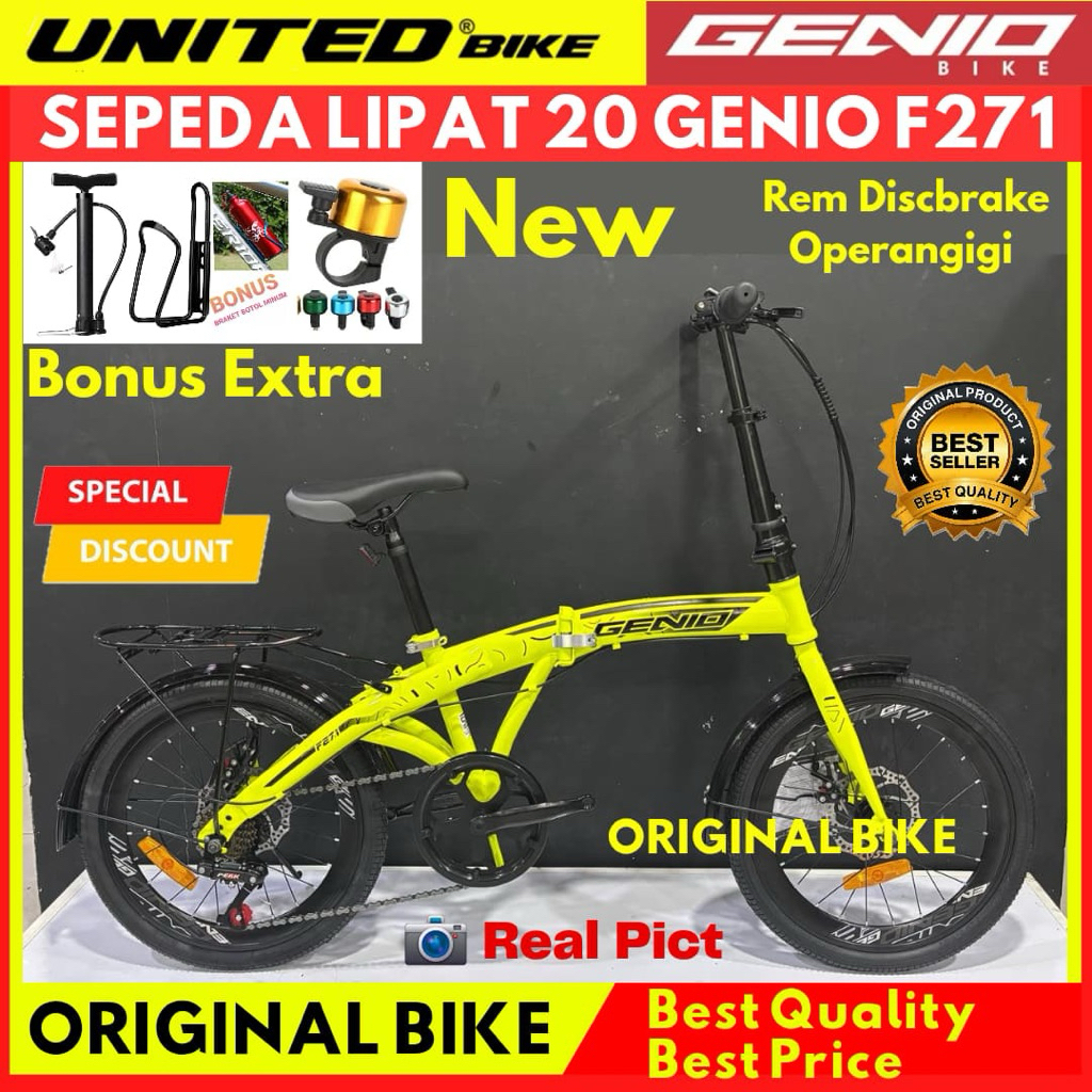Sepeda Lipat 16 20 GENIO F271 F371 BY UNITED BIKE