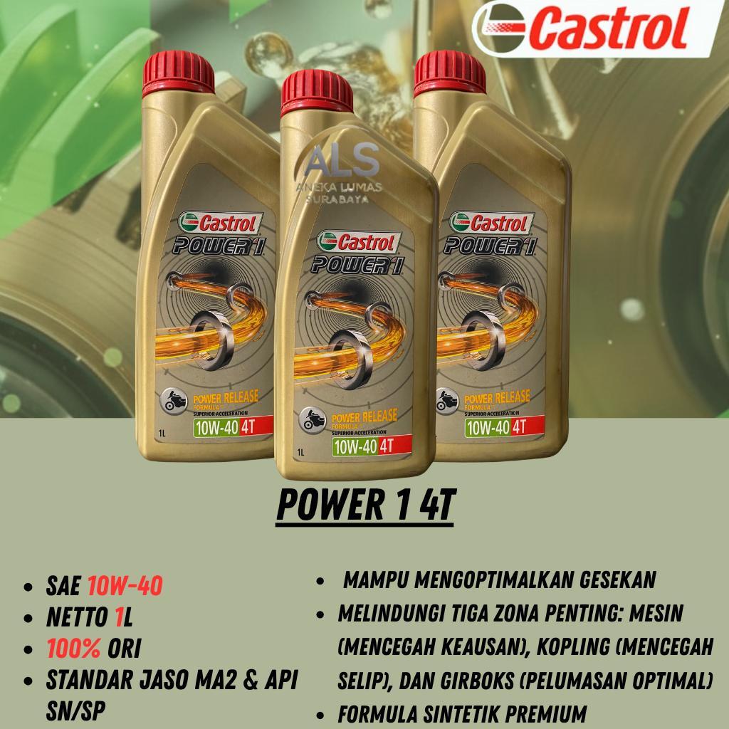 Oli Motor Castrol Power 1 10W-40 / Oli Mesin Motor 4T