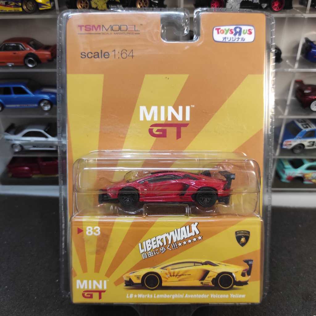Mini GT 083 Chase LB Works Lamborghini Aventador Volcano Yellow