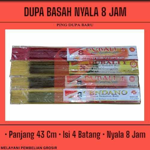Dupa Basah Bali Aneka Aroma Nyala 8 Jam