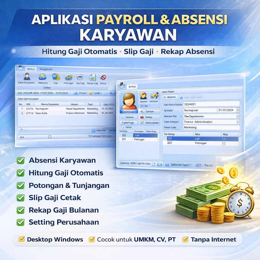 software payroll penggajian karyawan