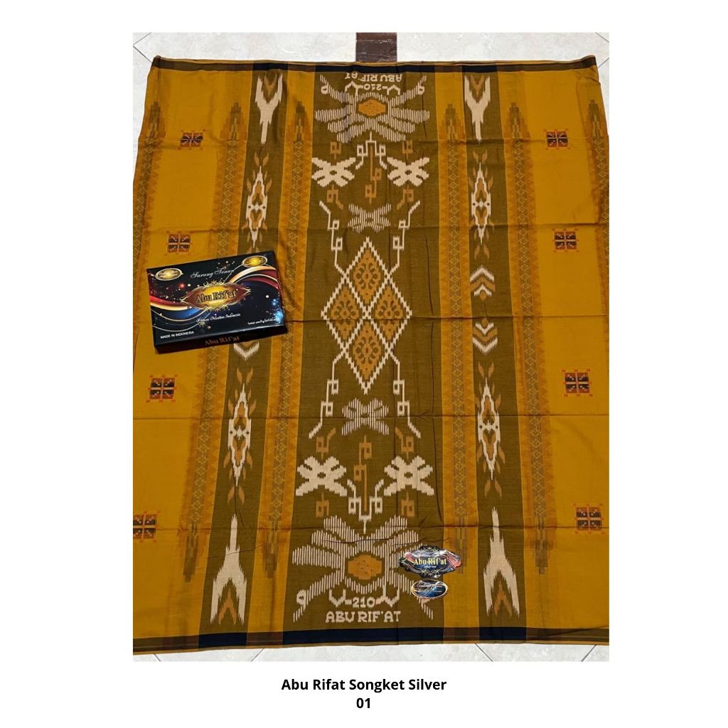 Sarung Abu Rifat Songket Silver