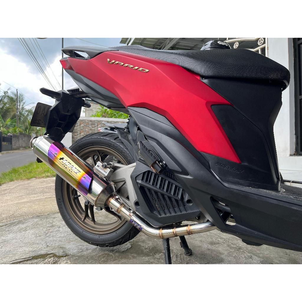 Kenalpot tsukigi vario new,old,125 cover warna Henz racing exhaust