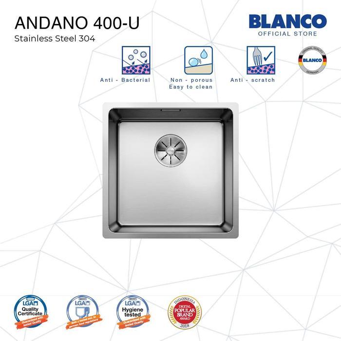 SINK BLANCO Andano 400-U Stainless Steel Sink - Undermount
