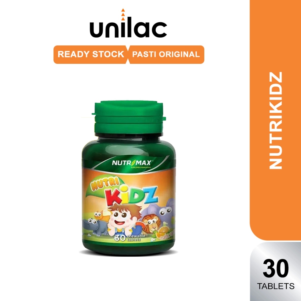 Nutrimax Nutri Kidz 30 Tablet Multivitamin Dan Mineral Penambah Nafsu Makan Anak