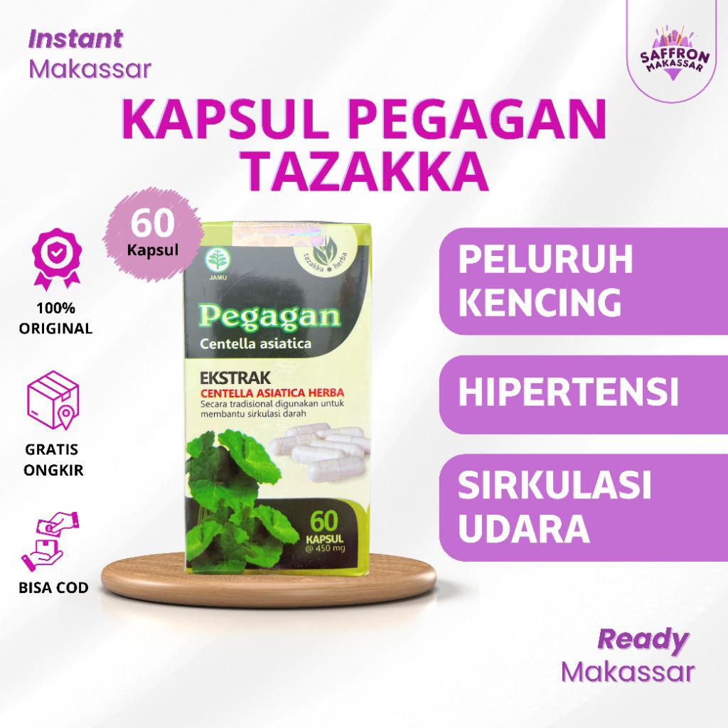 KAPSUL PEGAGAN TAZAKKA ISI 60 KAPSUL