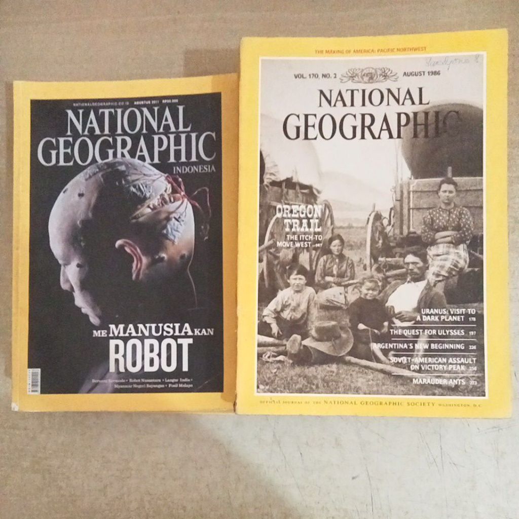 Majalah NATIONAL GEOGRAPHIC MAGAZINE dan NATIONAL GEOGRAPHIC INDONESIA
