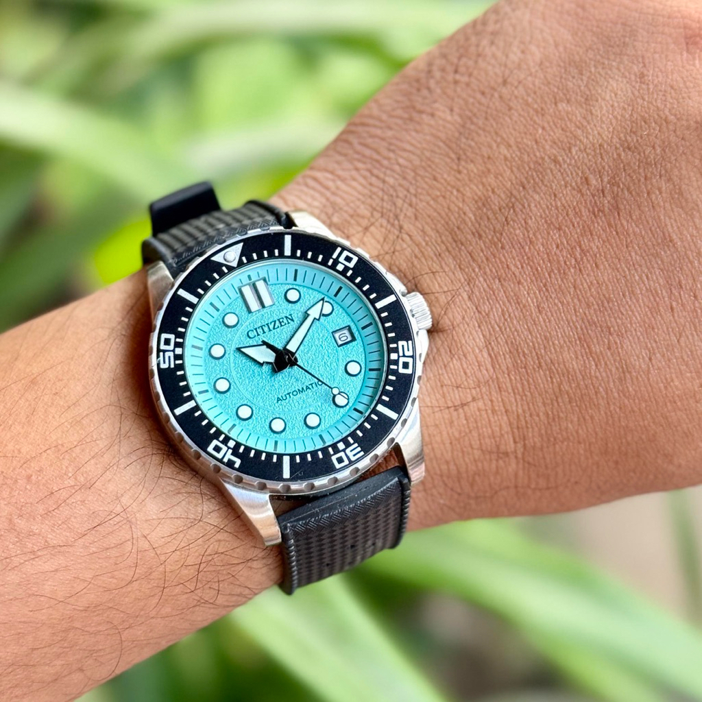 Citizen automatic tiffany blue dial watch