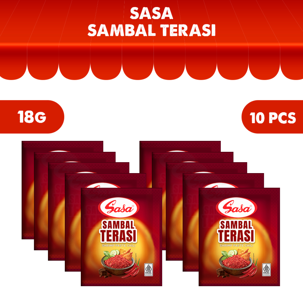 Sasa Sambal Terasi 18 gr - 10pcs