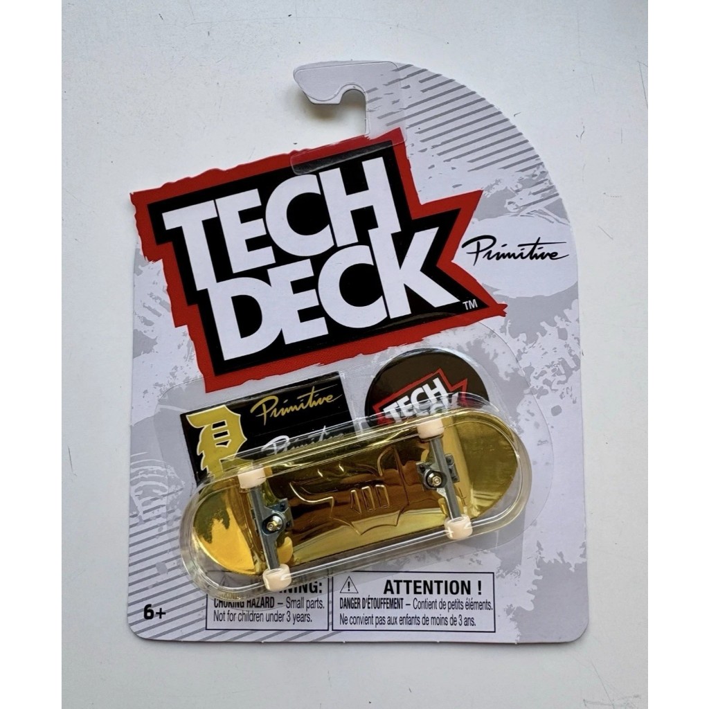 Tech Deck Primitive Gold Ultra Rare (Chase) Free Sticker Random