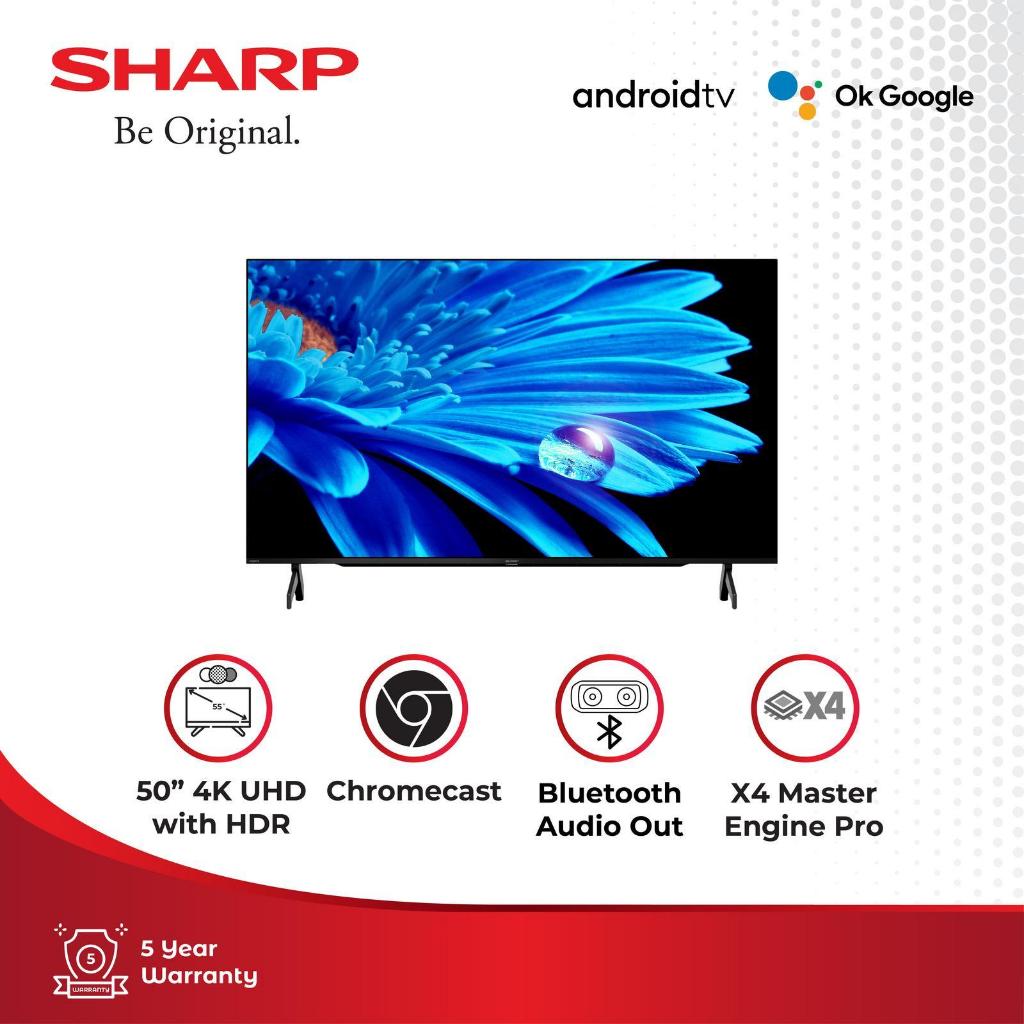 LED TV SHARP 50 INCH 4K UHD GOOGLE TV - 4TC-50FK1l