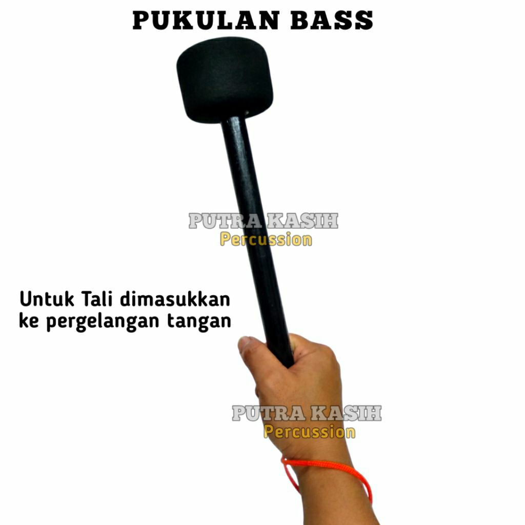 Pukulan bass|Stik bass drum|Stik bas Hadroh| (1 Pasang)