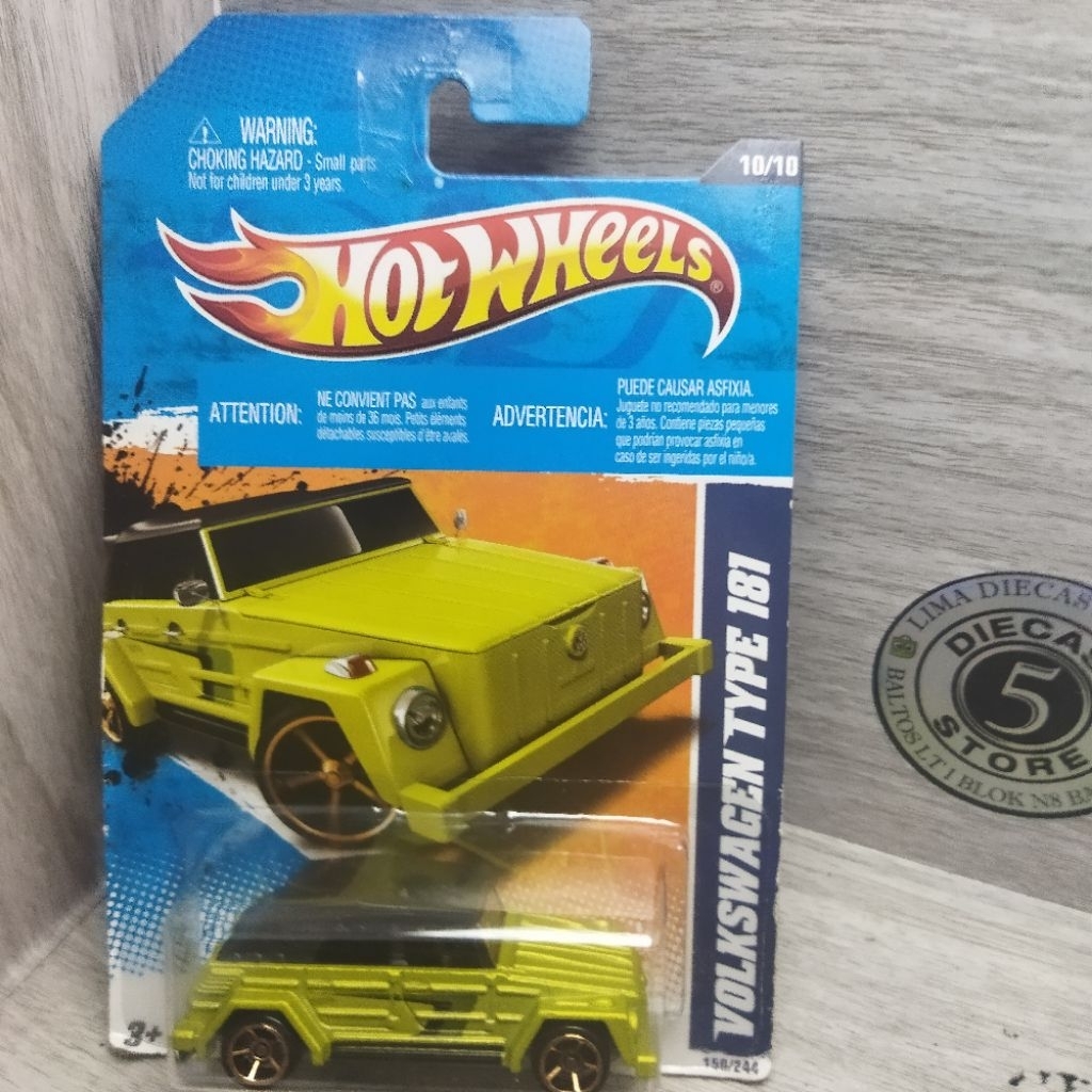 hotwheels faster than ever vw volkswagen type 181 hijau