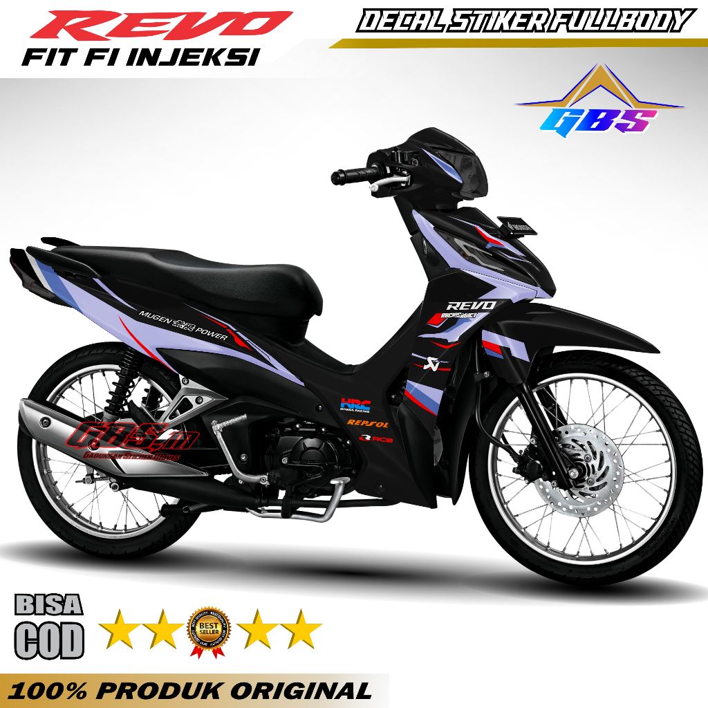 Terbaru - Stiker Decal Motor Revo FIT FI Full Body Stiker Revo Fit Injeksi Variasi Fullbody Bmw Rc