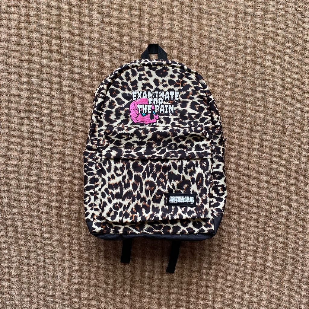 TAS RANSEL SEKOLAH | BACKPACK LAPTOP MOTIF LEOPARD KOMBINASI BORDIR SPESIAL SERIES NBC