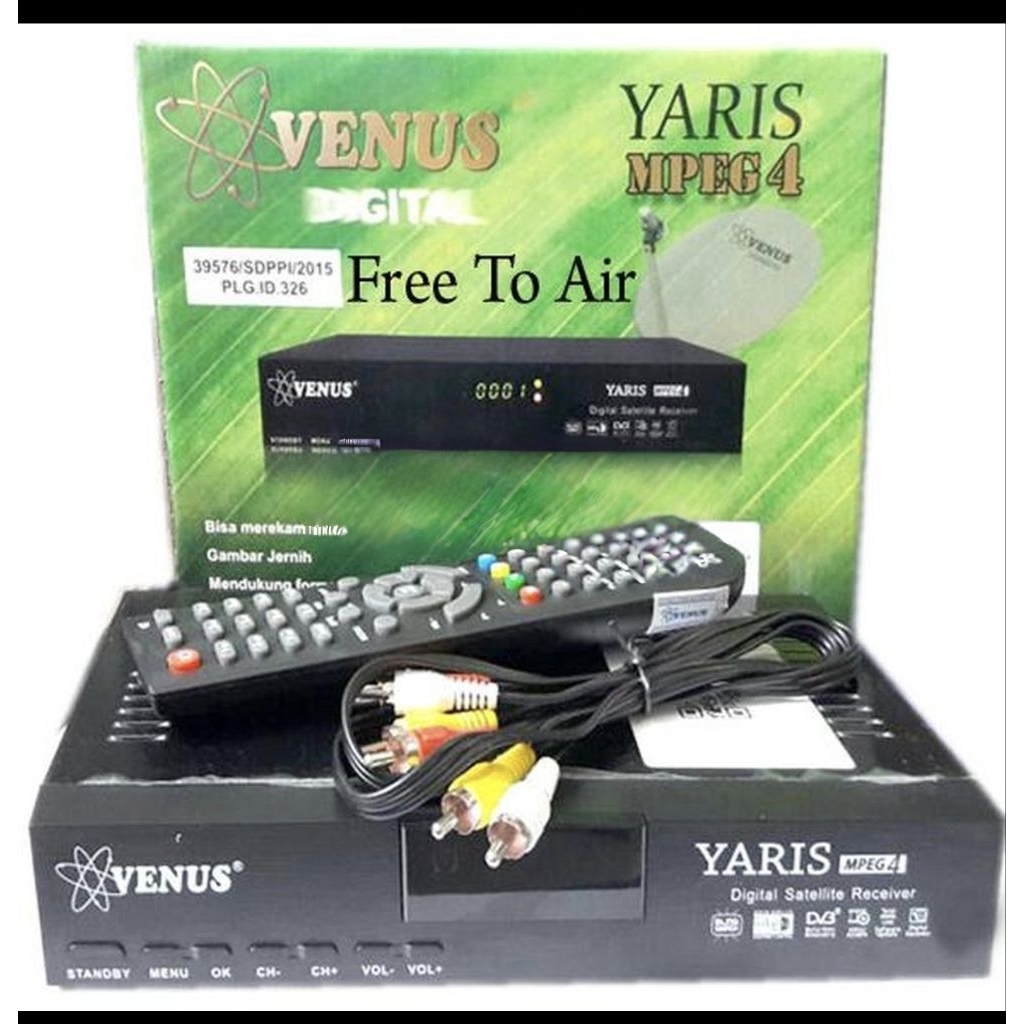 Receiver Digital Venus Yaris MPEG4 FREE TO AIR