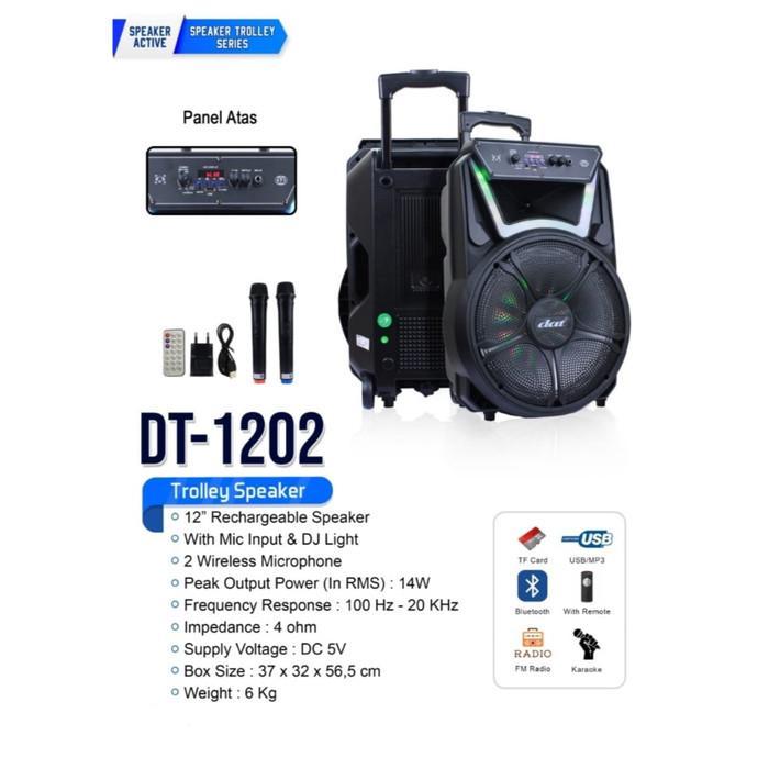 SPEAKER PORTABLE DAT DT-1202 12INCH ORIGINAL