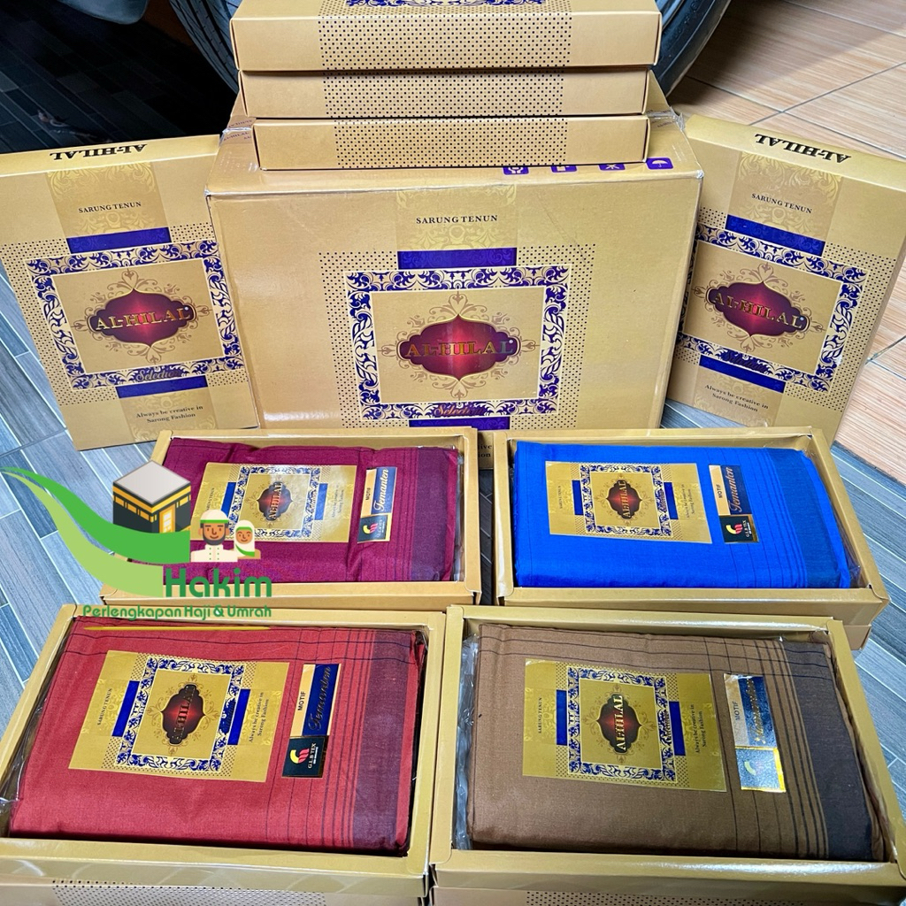 [ GROSIR 1 DUS isi 10 Pcs ] Sarung Tenun AL-HILAL Selection Premium