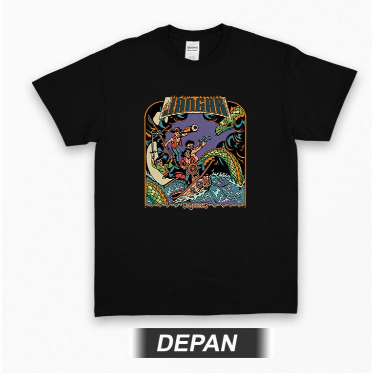 Tshirt BAND JANGAR Kaos Merch Band Pria Wanita