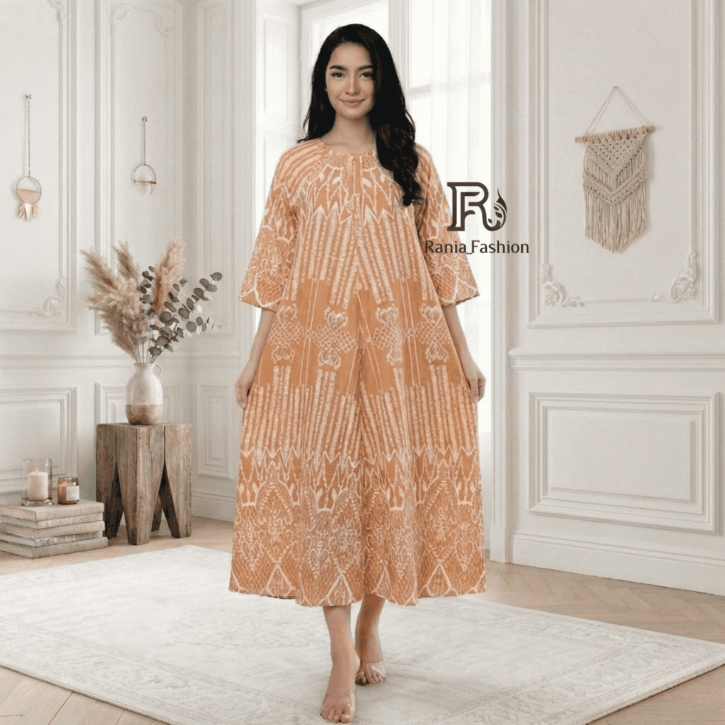 Daster Rania Fashion motif KLOK CANDI Terbaru Viral