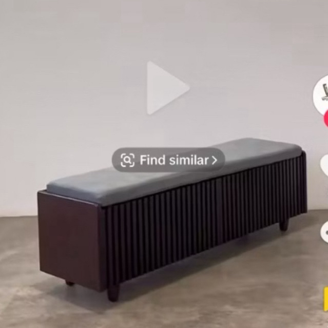 Bangku Rak Sepatu Kayu Jati