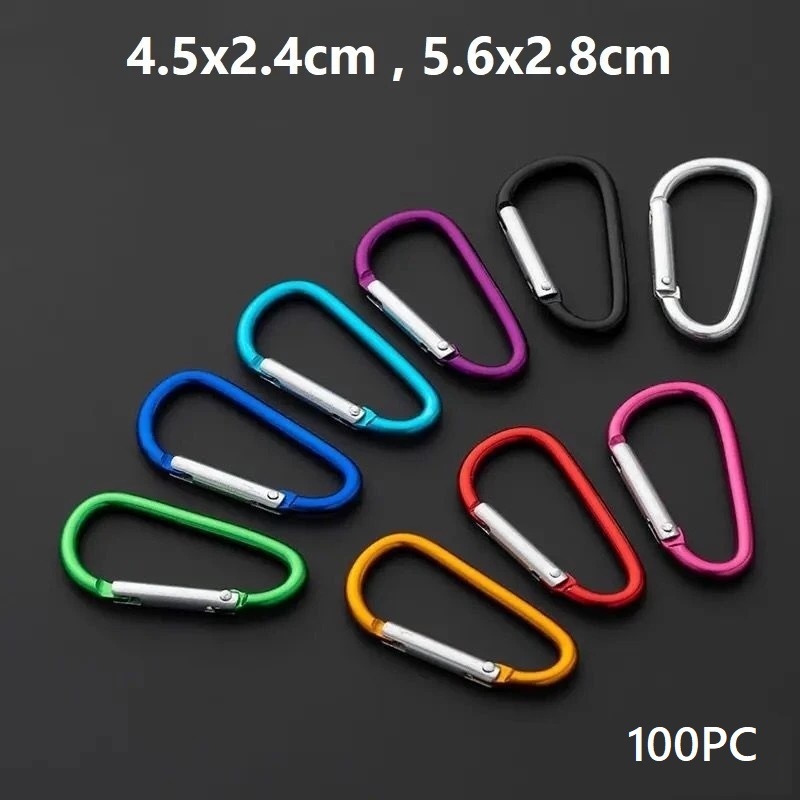 GROSIR KAIT TAS/CARABINER GANTUNGAN KUNCI ALUMINIUM ALLOY