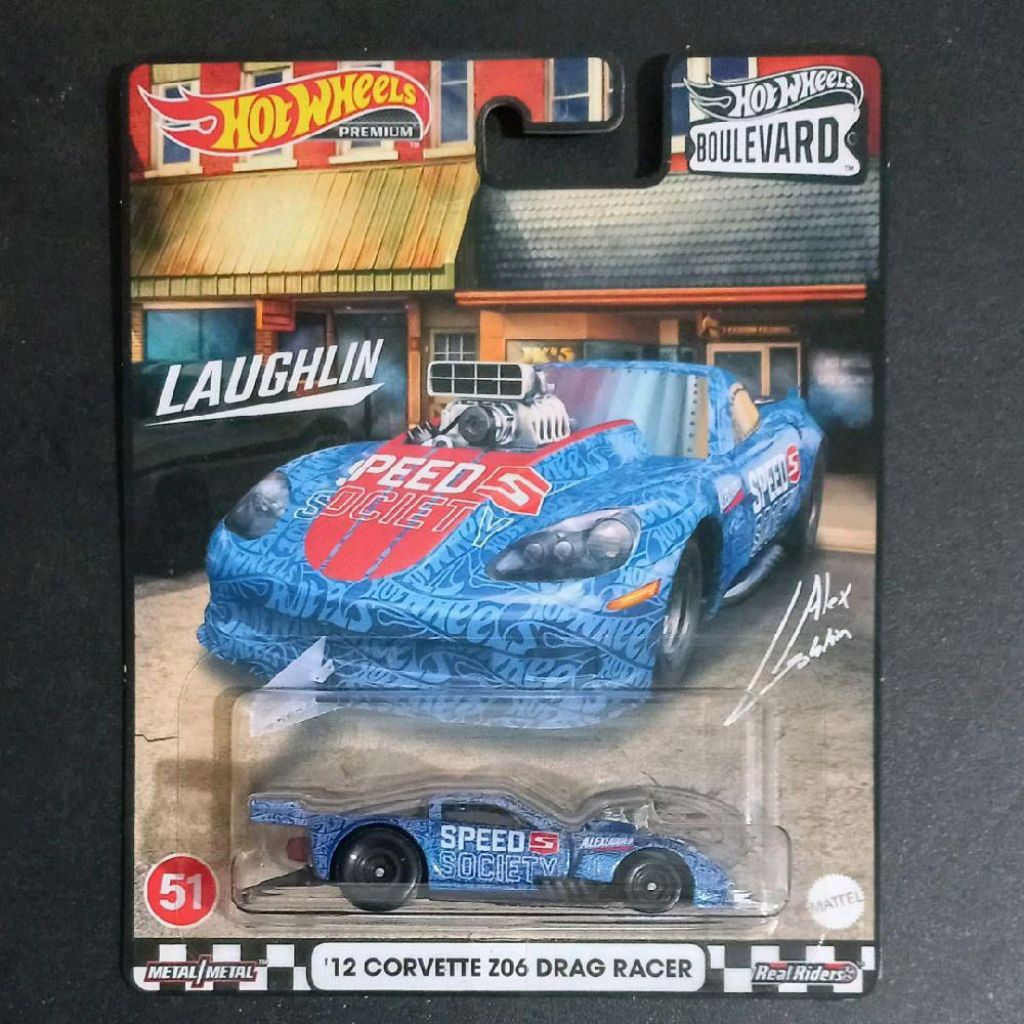 Hotwheels Premium 12 Corvette Z06 Drag Racer Boulevard #51