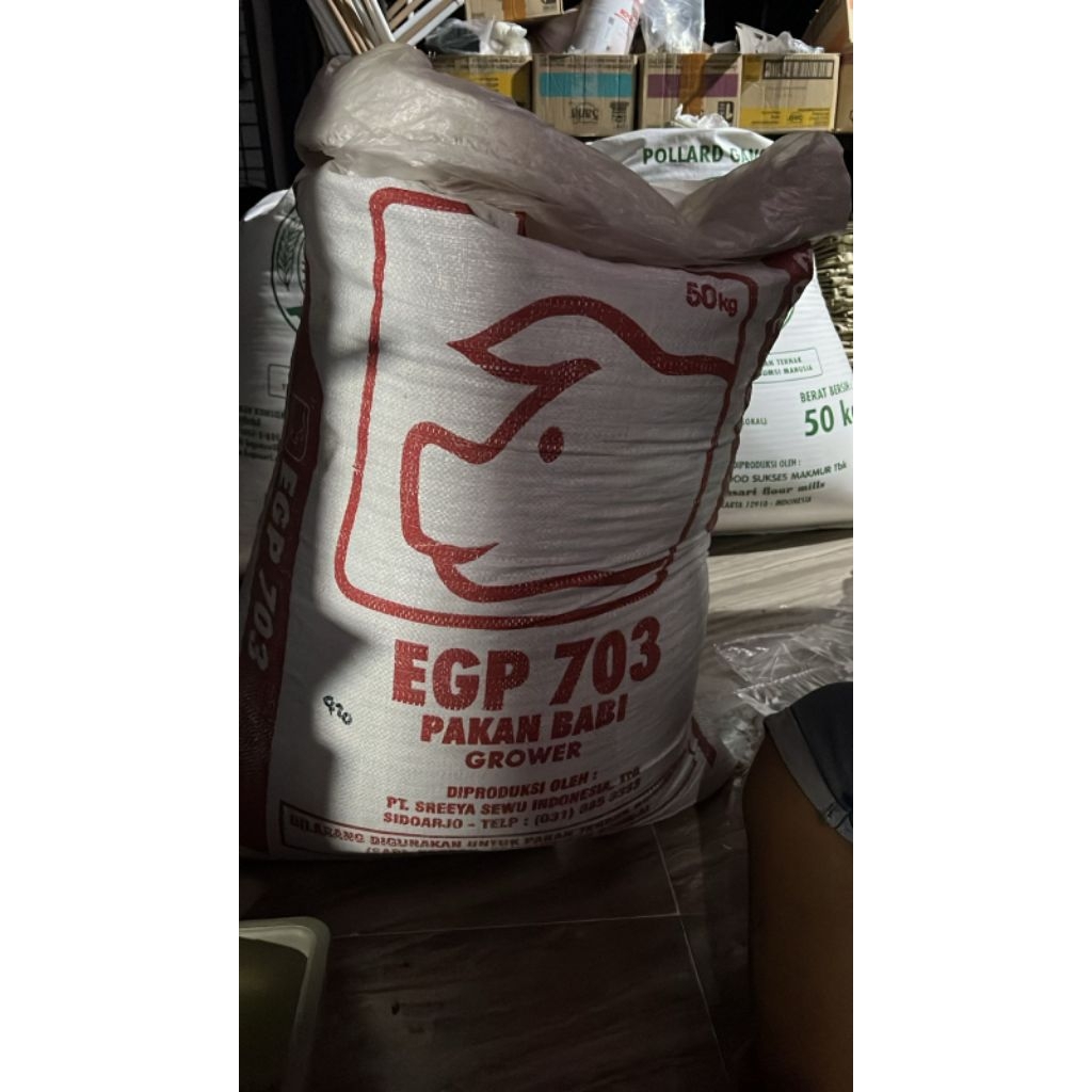 Voer babi egp 703 pakan babi grower 1 kg pakan hewan