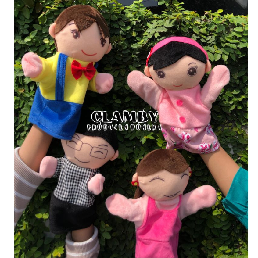 Boneka Tangan karakter keluarga/boneka lucuu Family Handmuppet