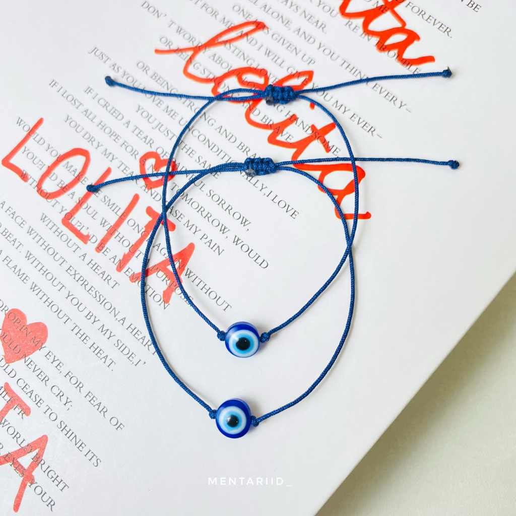 Gelang couple mata biru | gelang couple pasangan unik | gelang pasangan viral