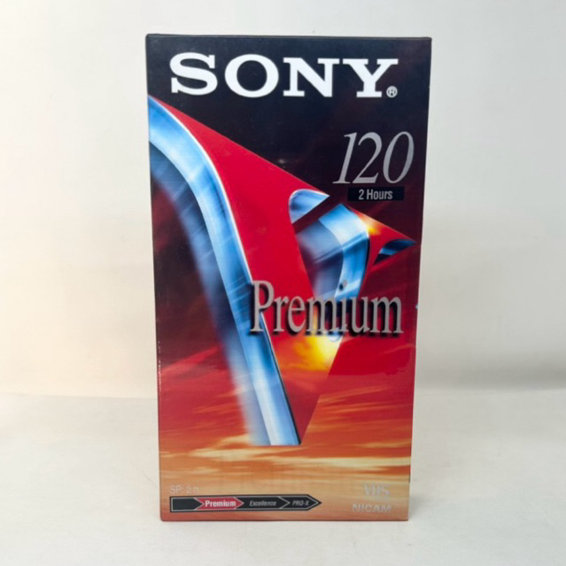Kaset Video VHS Sony Premium E-120VG