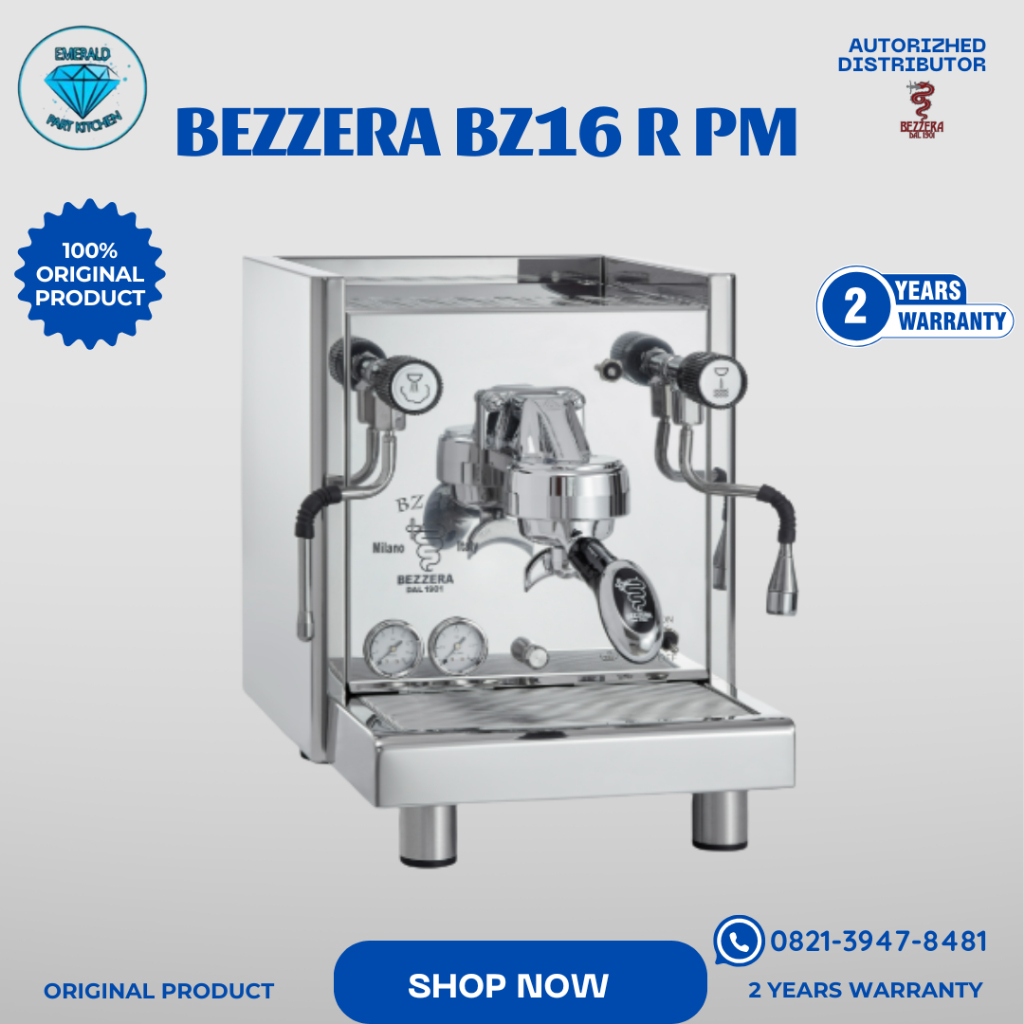 Espresso machine Bezzera Bz16 1group 1 Years waranty