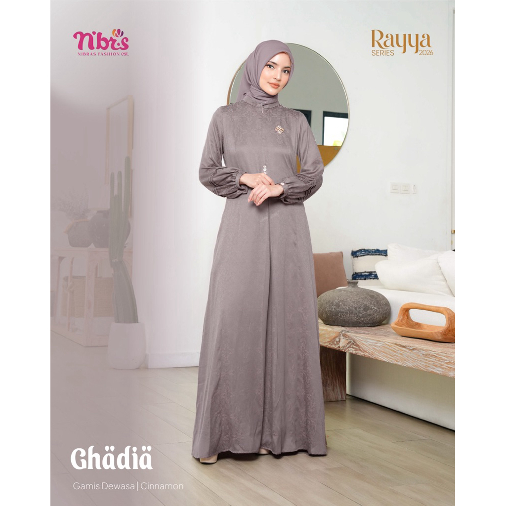 Nibras Gamis wanita  Ghadia gamis dewasa