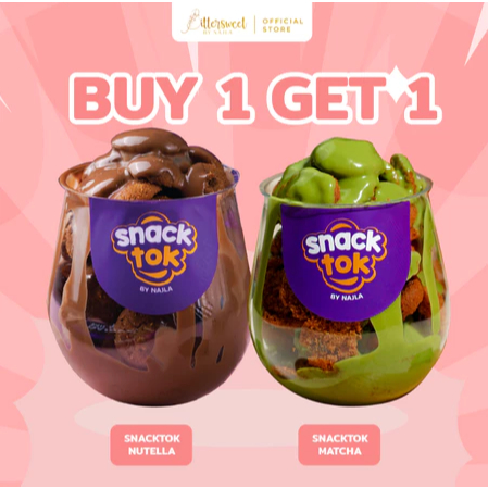 Bittersweet by Najla - 2 Snacktok (Matcha + Nutella)