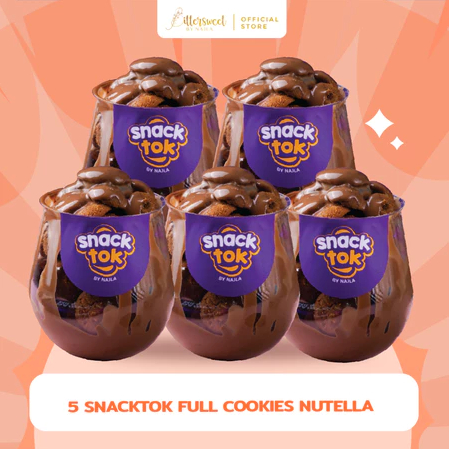 Bittersweet by Najla - Bundling 5 Snacktok Full Cookies Nutella