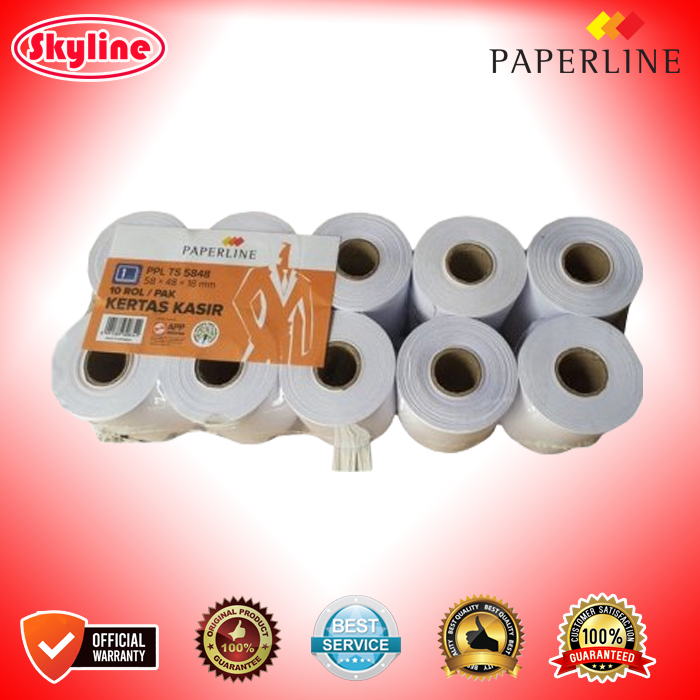 Kertas Kasir Paperline 58mm x 65mm x 18mm Original Produk