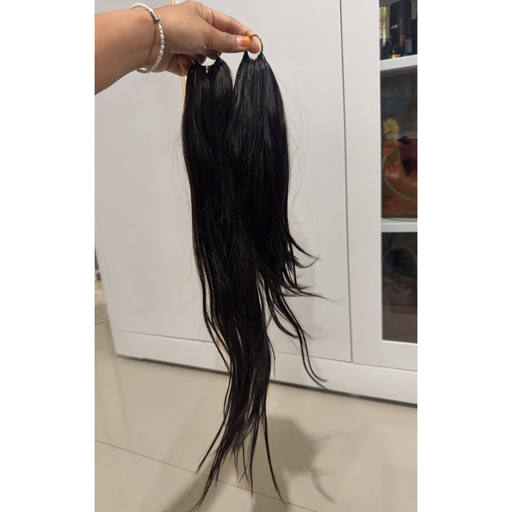 EXTENSION RAMBUT SAMBUNG HUMAN HAIR ORIGINAL PRELOVED MURAH