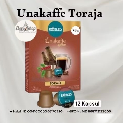 Coffee Capsule Excelso Unakaffe Toraja- Kopi kapsu Unakaffe Excelso