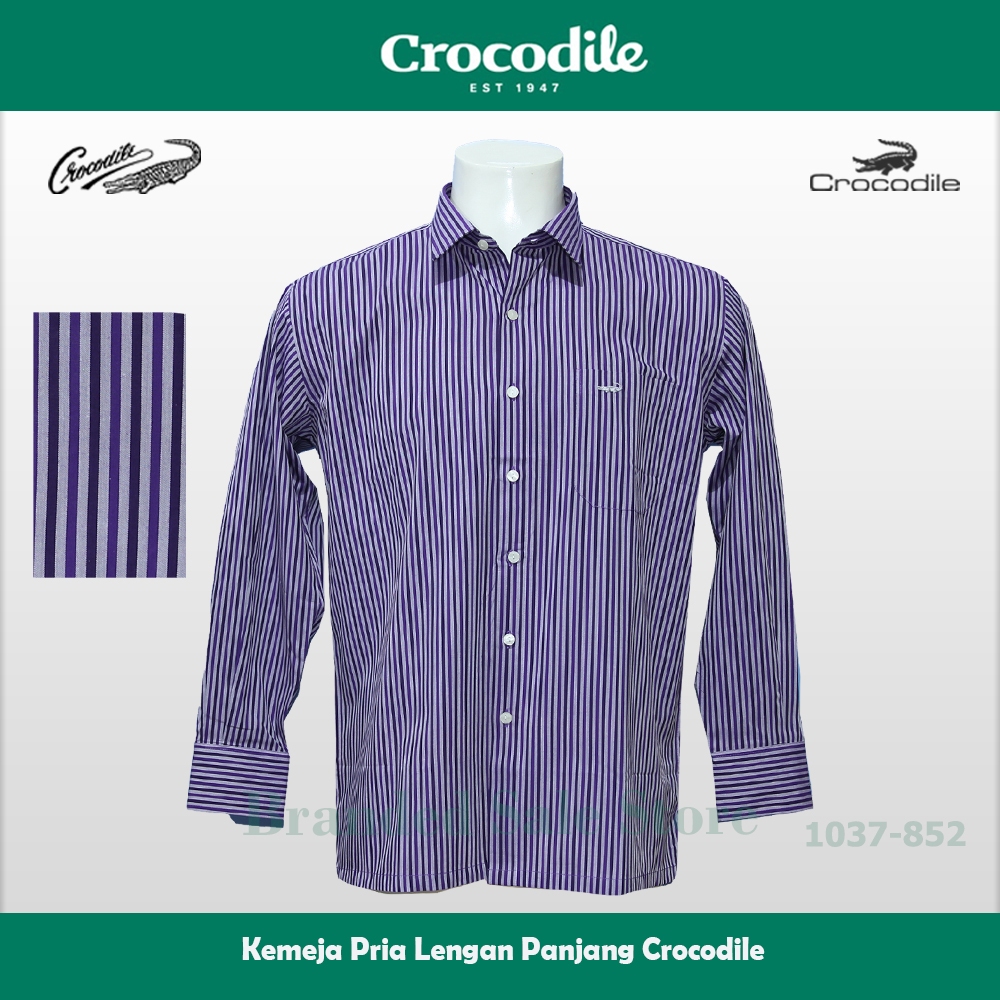Kemeja Pria Lengan Panjang / Baju Lengan Panjang  Crocodile 1037-852-02