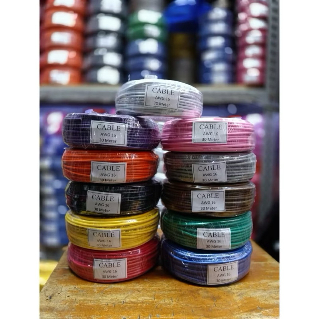 kabel awg 16 30mtr cableton awg18 30mtr/roll cable awg